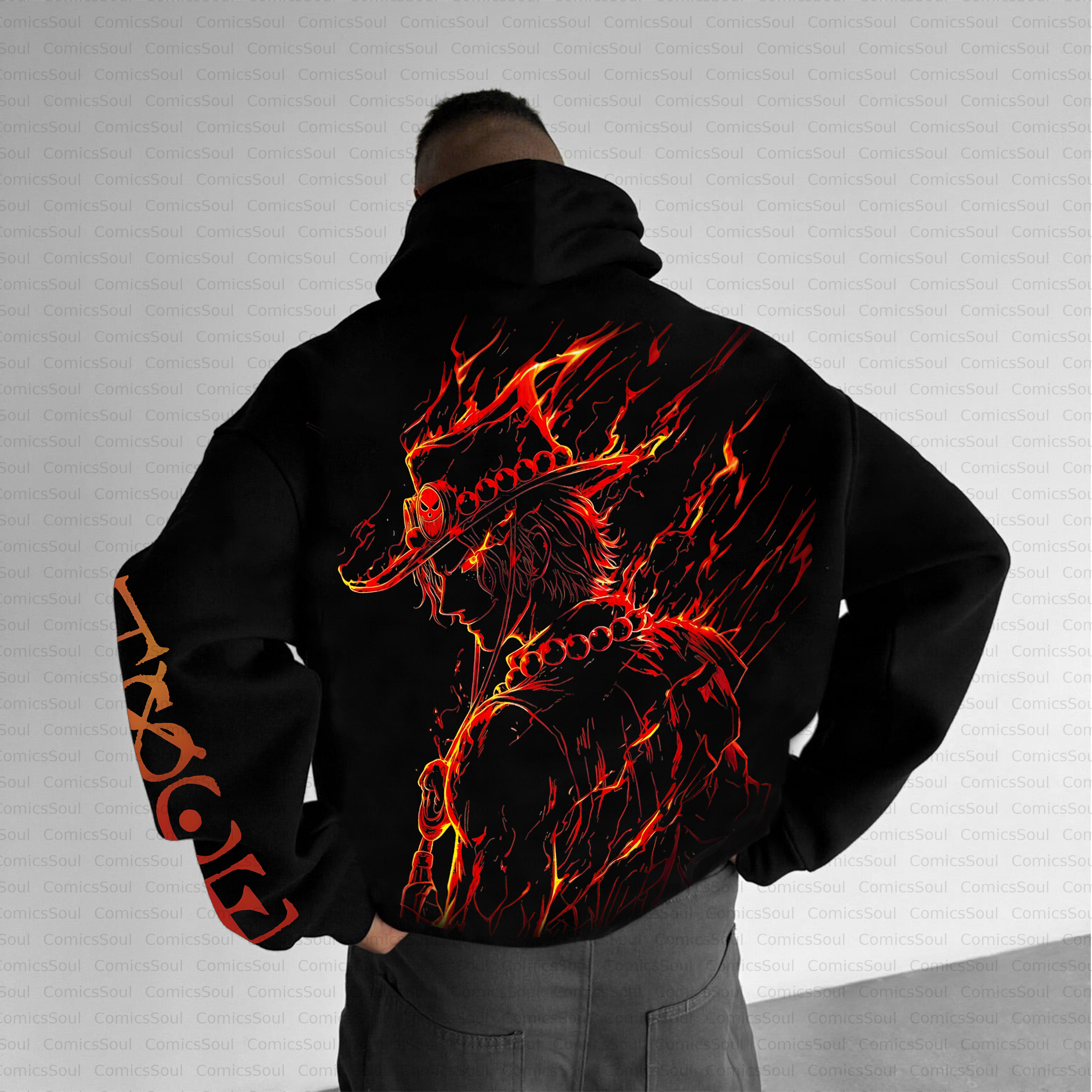 Unisex Graphic Anime Inspired Vintage Plush Hoodie
