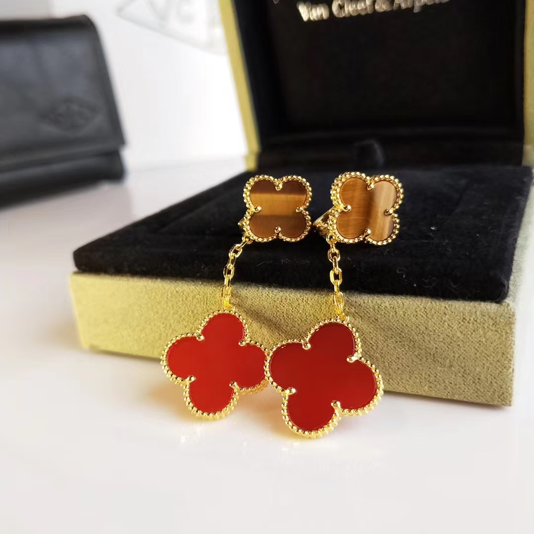 VCA Magic Alhambra Earrings 2 Motifs - Original Replica Club