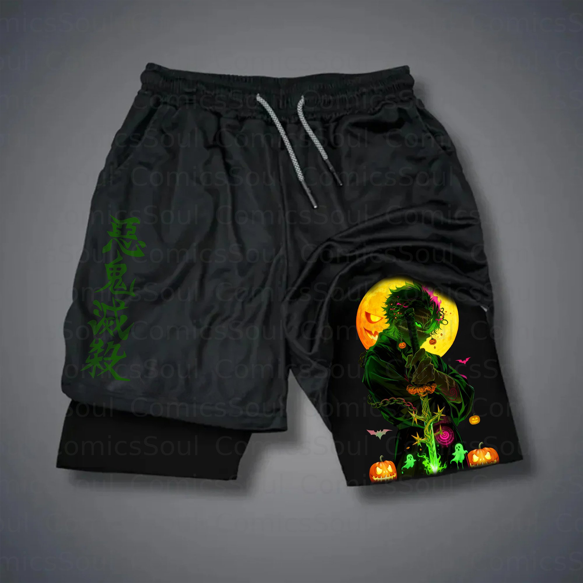 Unisex Casual Halloween Anime Streetwear Shorts