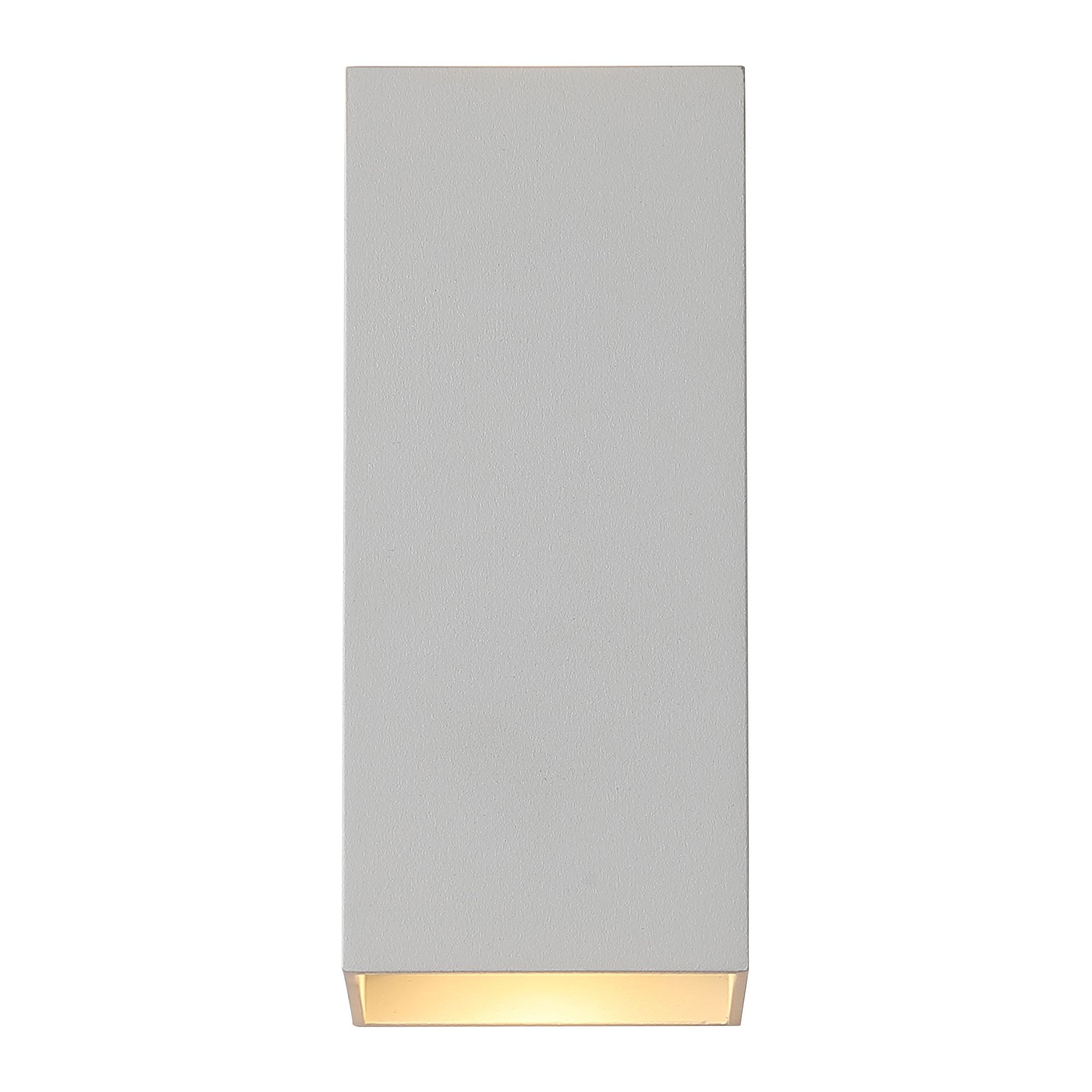 Searchlight Wall Wandlamp Vierkant - H 15,4 cm - Wit