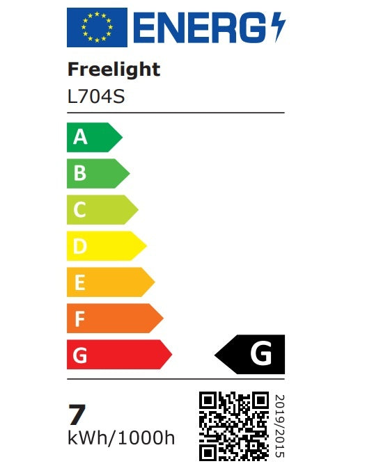 Freelight E27 7Watt Led Smoke 64mm incl. Stappen Dimmer