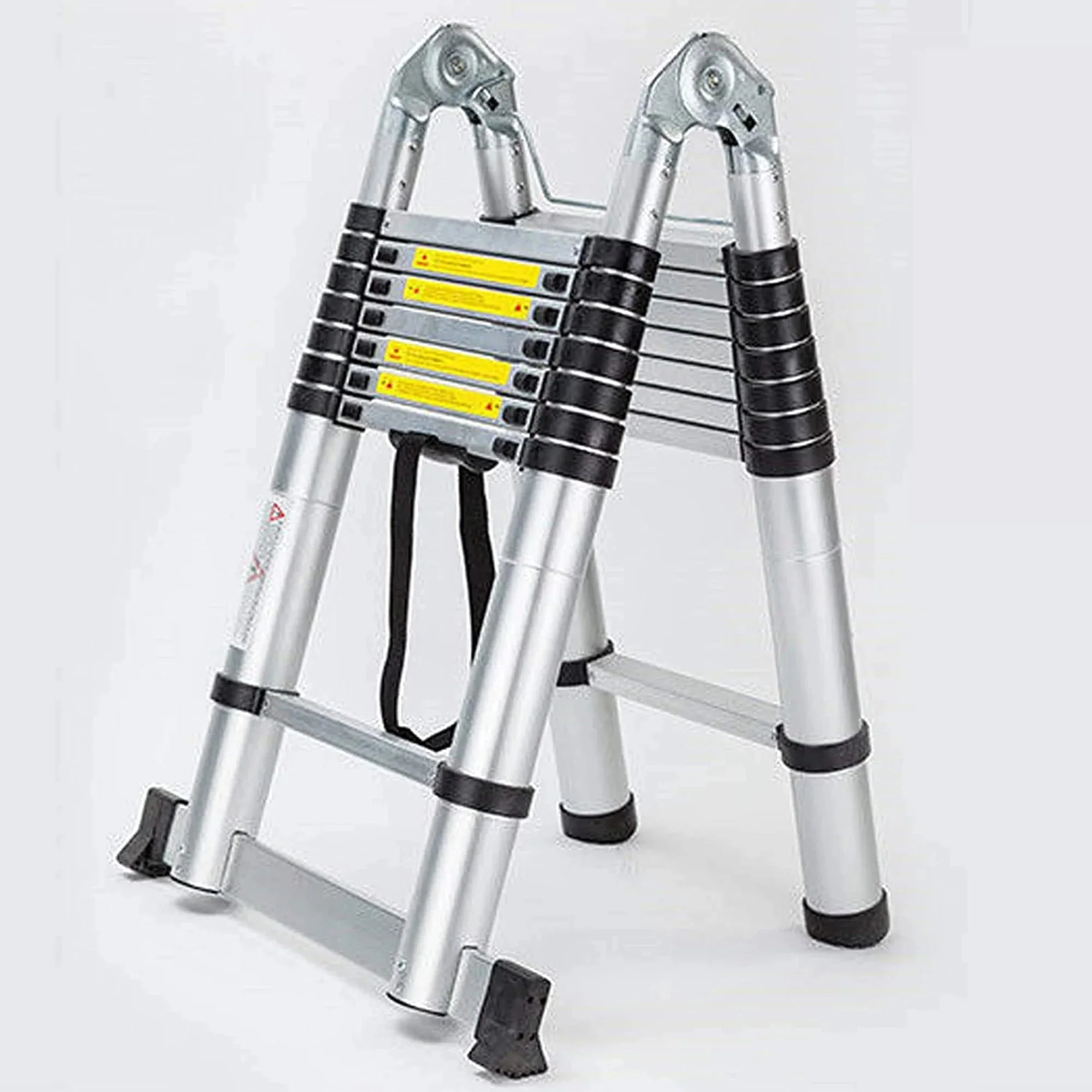 Bowoshen Telescopic Ladder 16.5 ft Aluminum 8 x 2 Steps 330 lb - Image 8 Bowoshen Telescopic Ladder 16.5 ft Aluminum 8 x 2 Steps 330 lb - Image 8