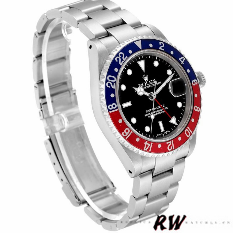 Rolex GMT-Master II 16710 Black Dial Blue Red Pepsi Bezel 40MM Mens Replica Watch