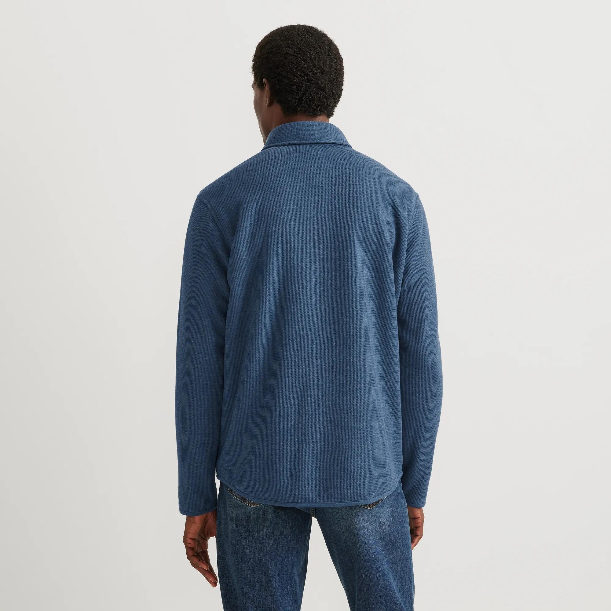 Men's Faux Shearling-Lined Thermal Shirt - Eddie Bauer Outlet