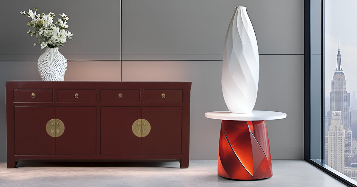 Fine Asianliving Chinees Dressoir Scarlet Rood