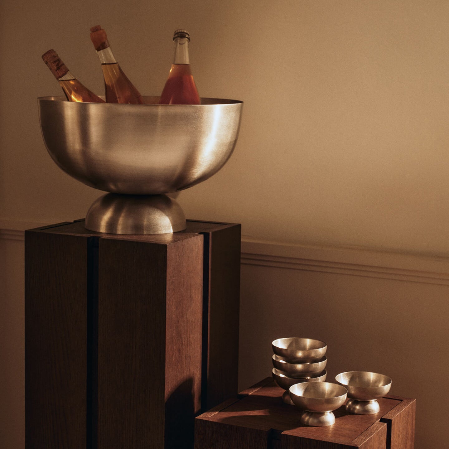 Ferm Living Tumbled Champagnekoeler 14,1 L - Stainless Steel