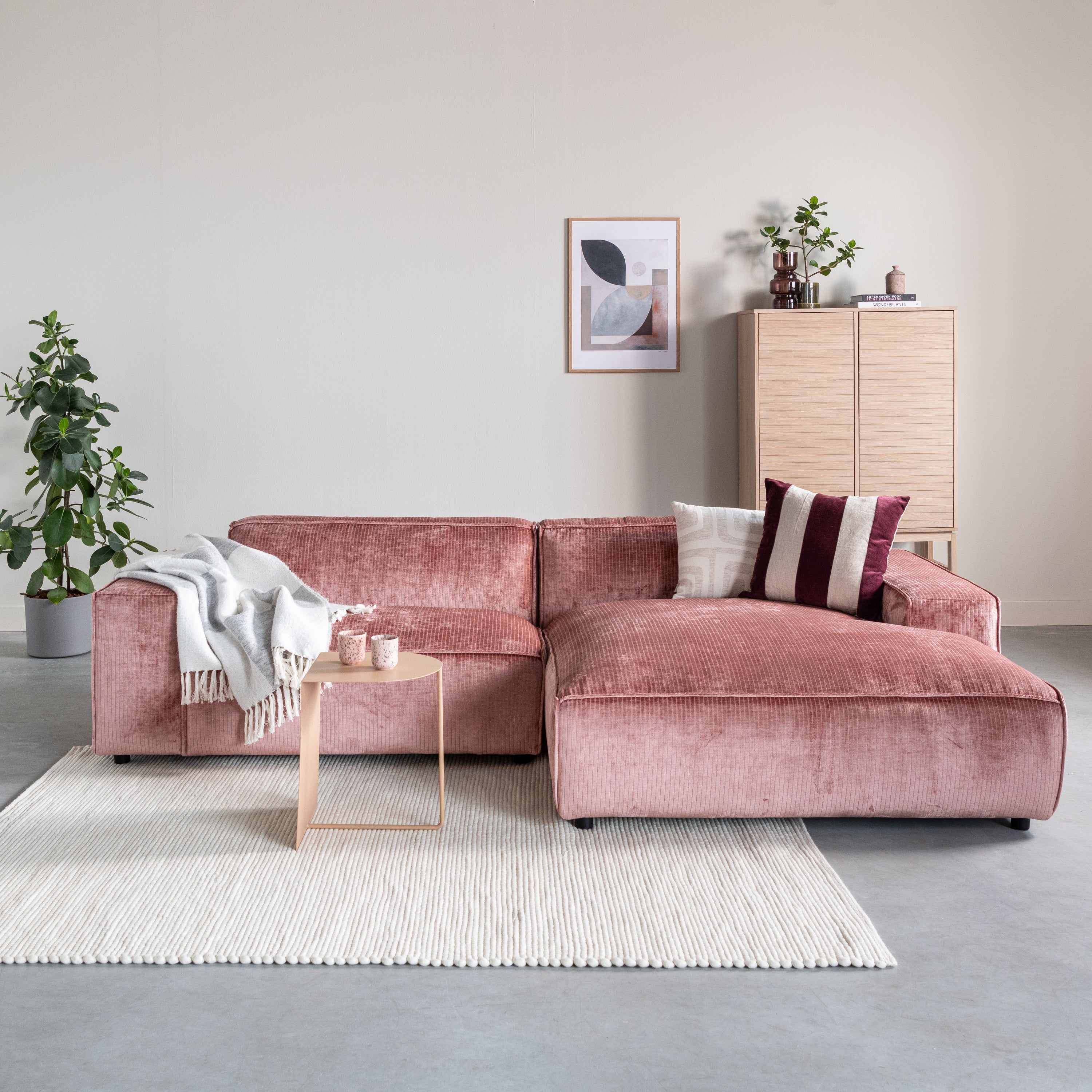 by fonQ Dots Wollen Vloerkleed 160 x 230 cm - Crème