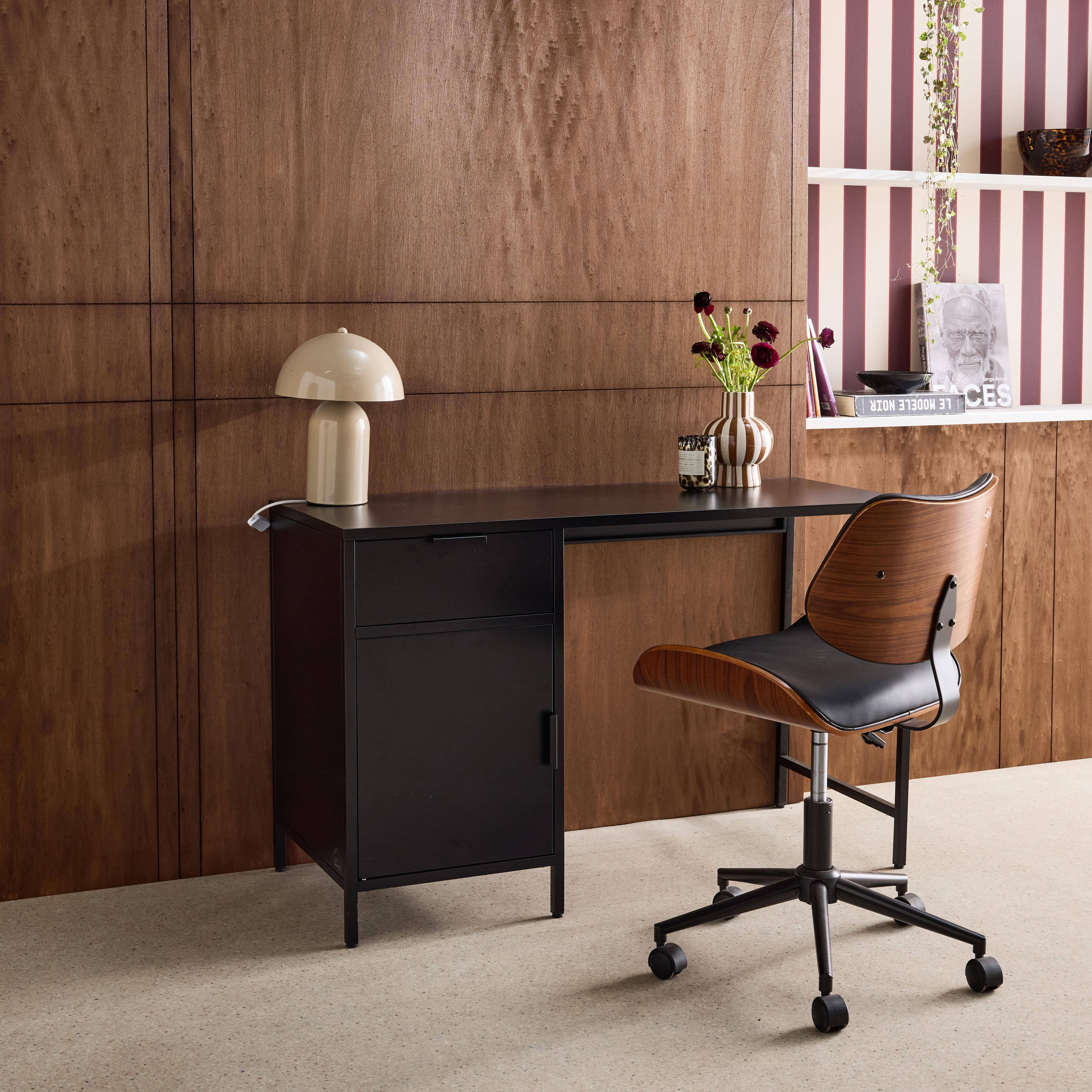 Soho - Escritorio de acero laminado, 1 cajón