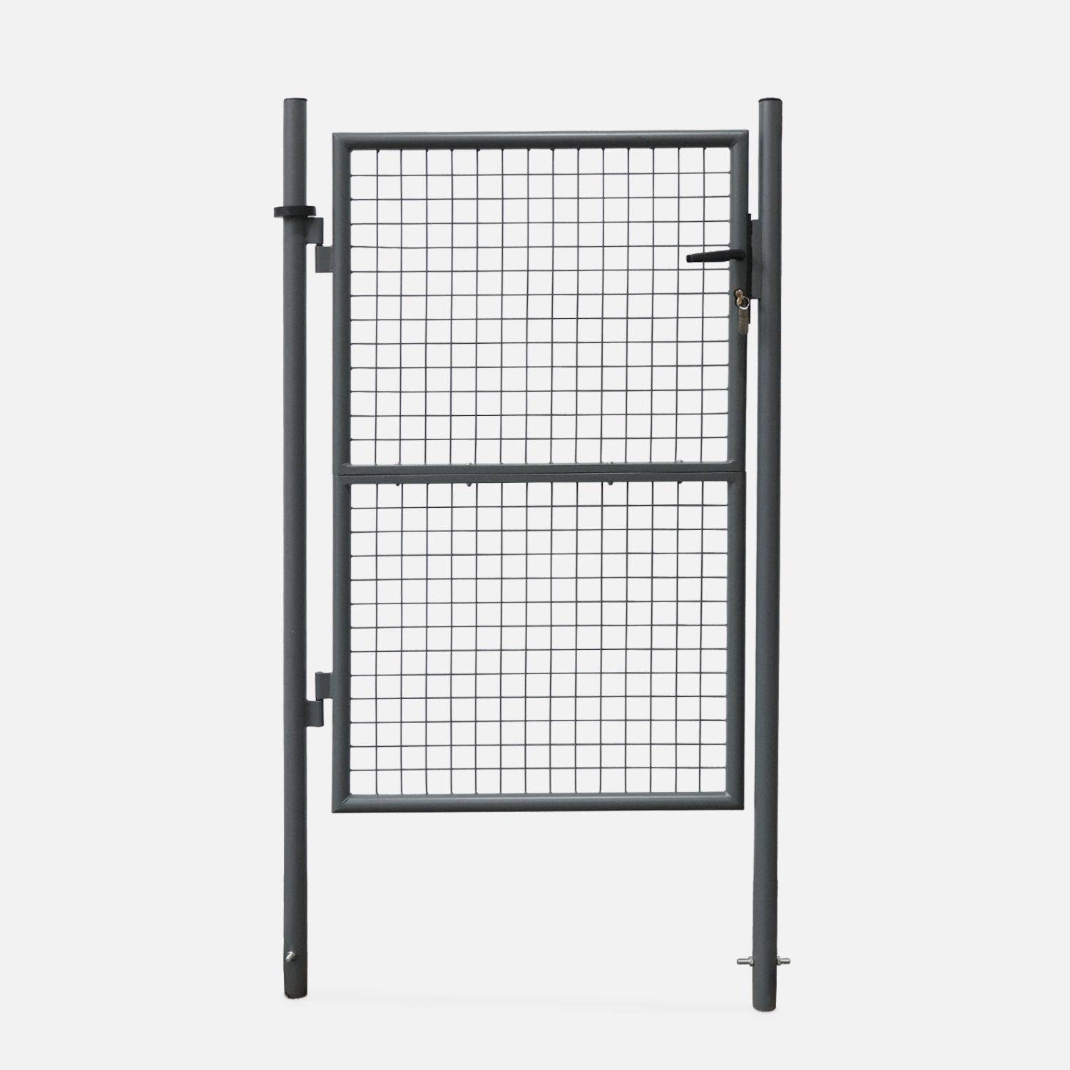 Portillon 150cm - Puerta de jardín de metal con cerradura