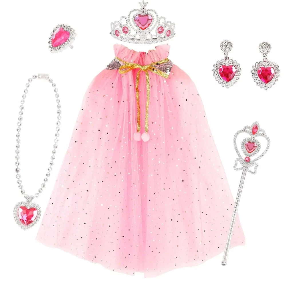 Halloween Costumes Girls Princess Cape Accessory Set - Image 2 Halloween Costumes Girls Princess Cape Accessory Set - Image 2