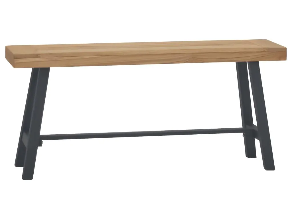 Banco de teca maciza 110 cm acabado natural zvu1736693