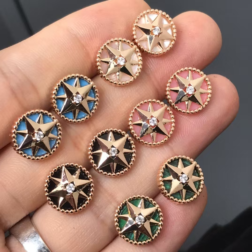 Dior Rose Des Vents Earrings - Small - Original Replica Club
