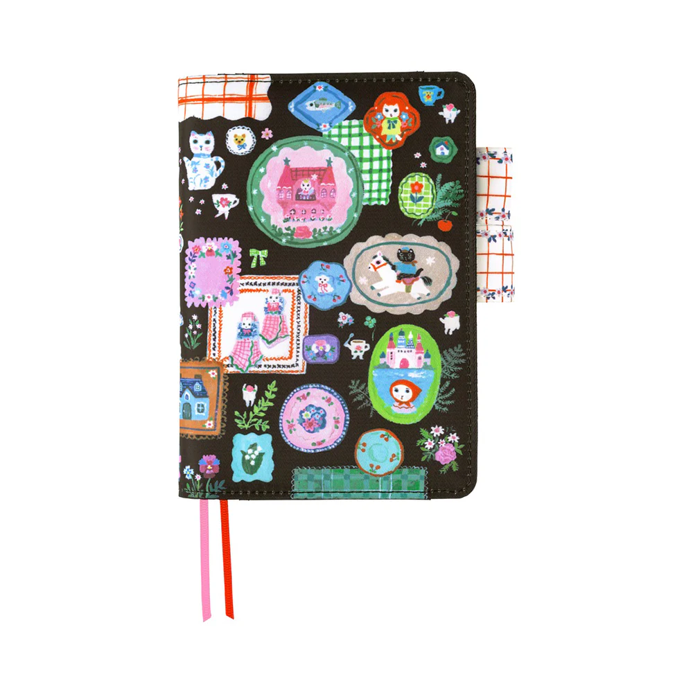 Hobonichi A6 Cover Yumi Kitagishi: White Cat's Table Decorations