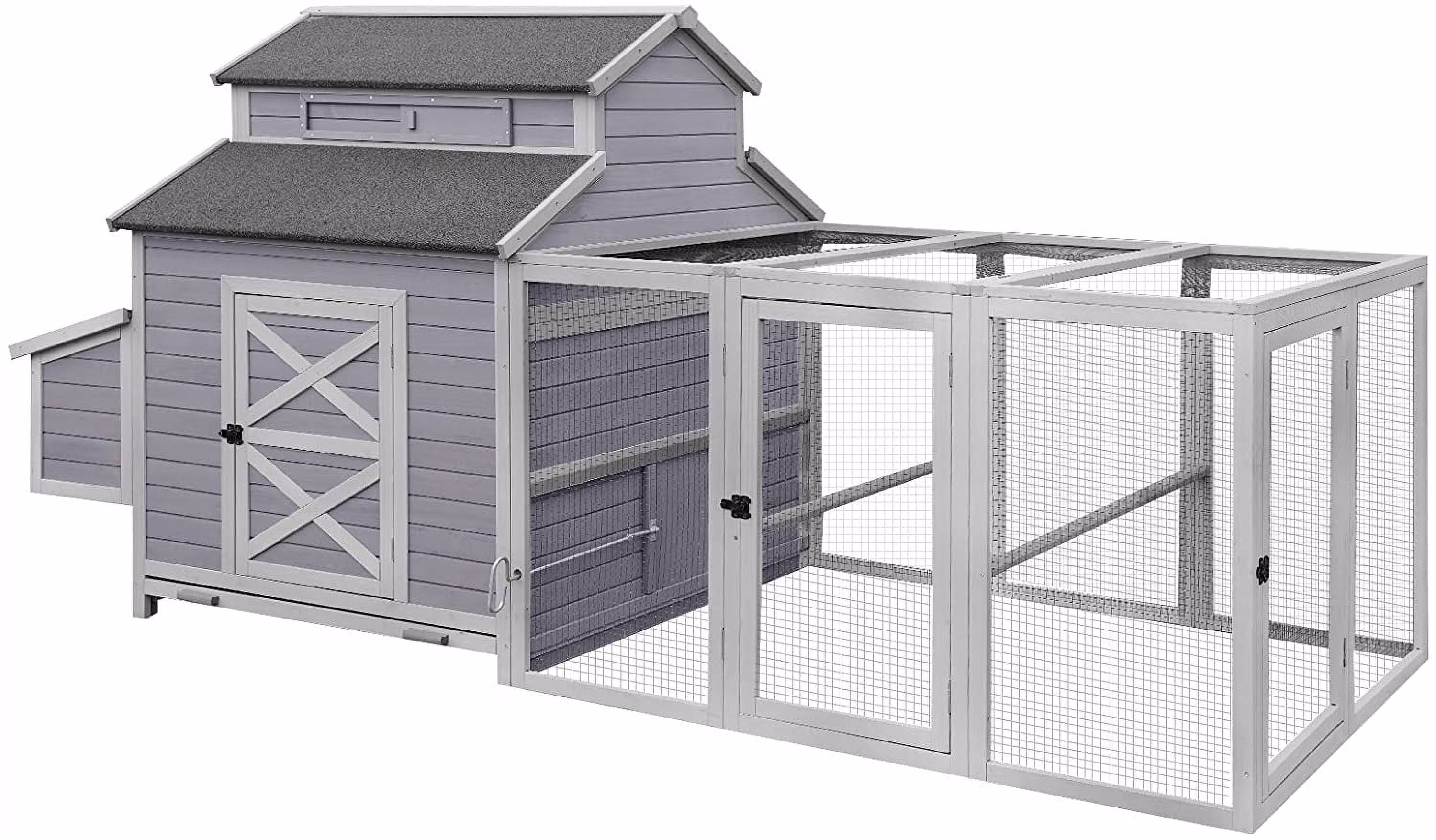 Aivituvin Extra Large Chicken Coop Wooden Hen House for 8-10 Chickens