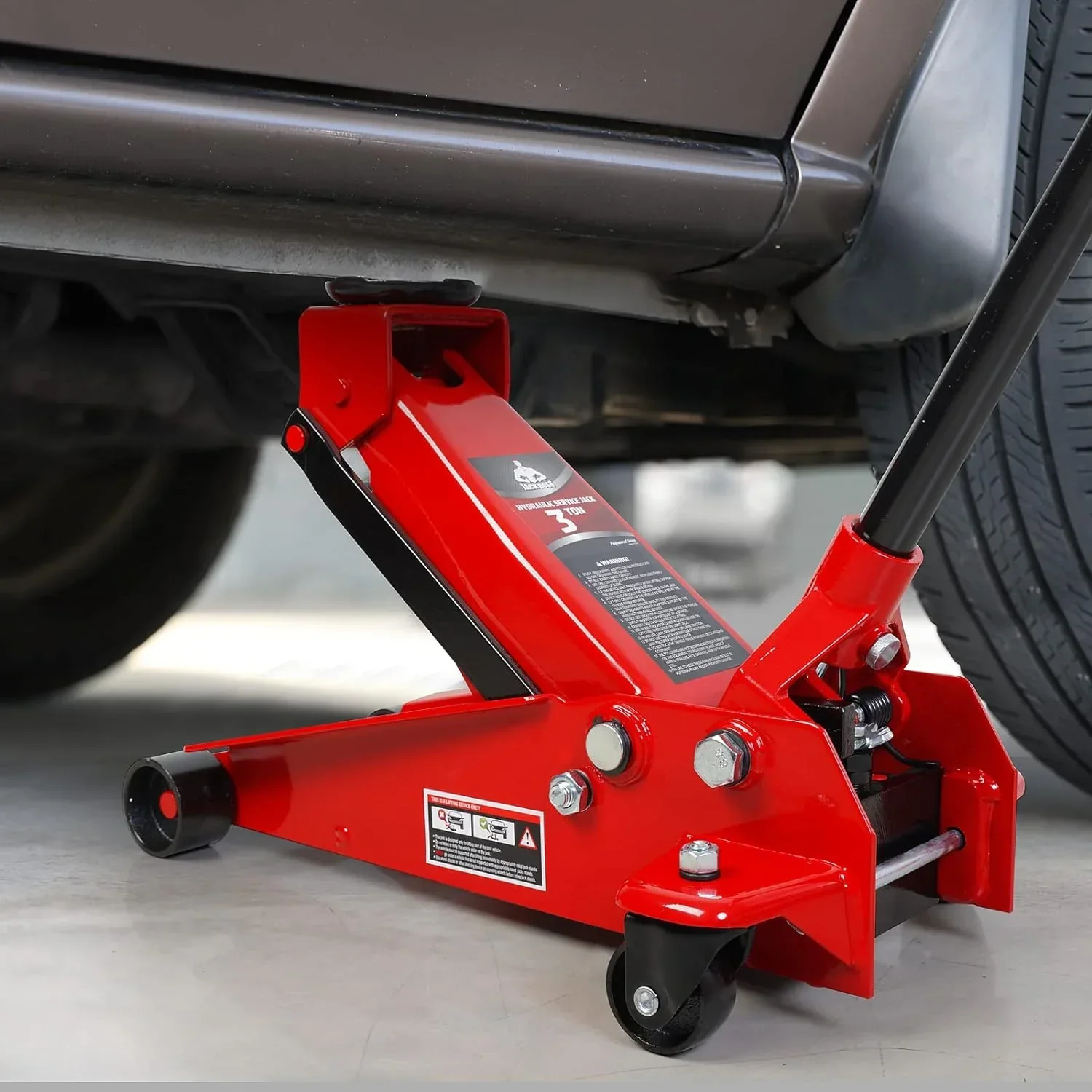Jack Boss 3 Ton Aluminum And Steel Racing Floor Jack, Red - AS830011L - Image 15 Jack Boss 3 Ton Aluminum And Steel Racing Floor Jack, Red - AS830011L - Image 15