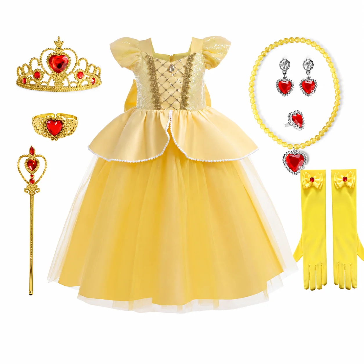 Halloween Costumes Girls Princess Party Dress Costume Set - Image 10 Halloween Costumes Girls Princess Party Dress Costume Set - Image 10