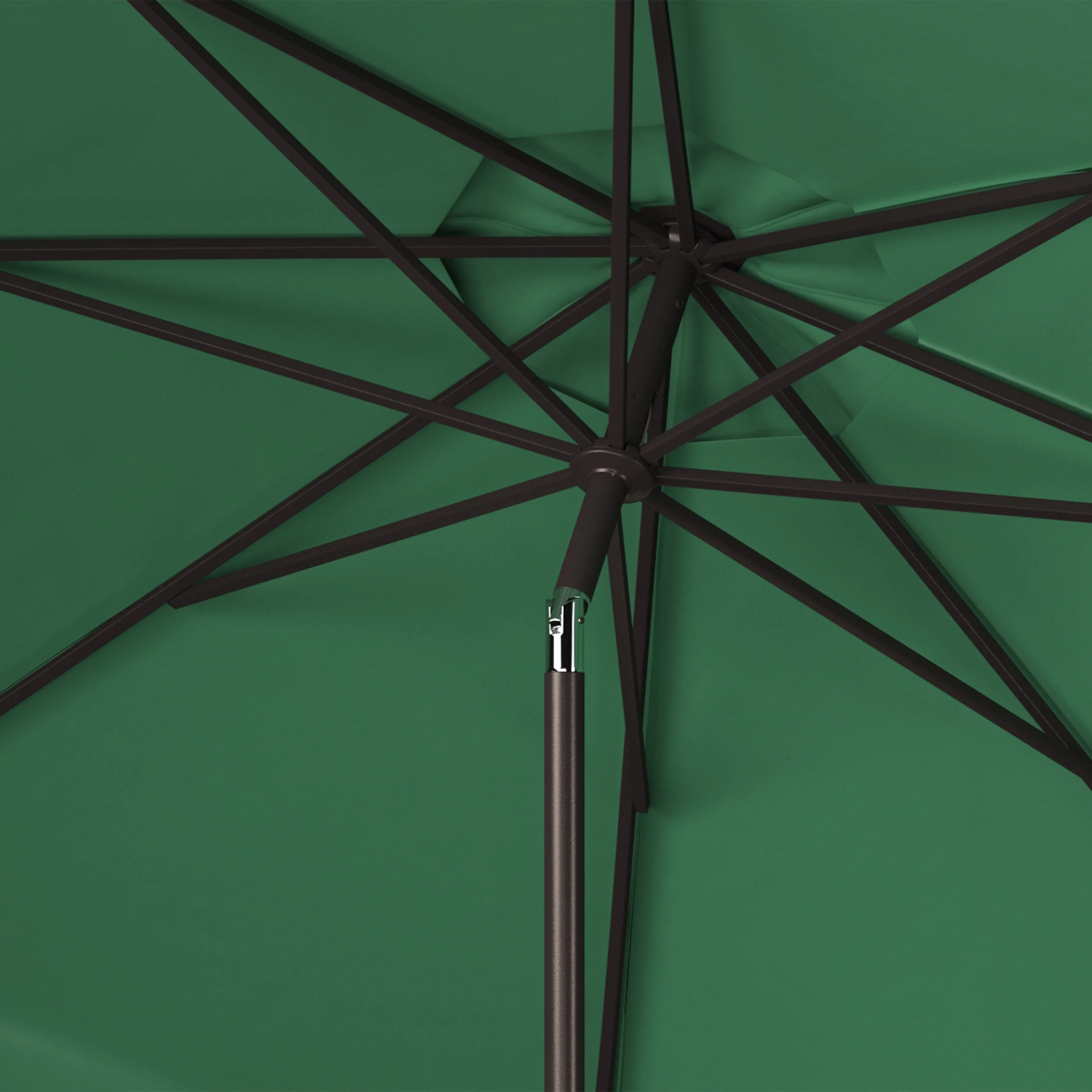 Safavieh Venice 9' Market Crank Tilt Patio Umbrella, Navy/White - Image 25