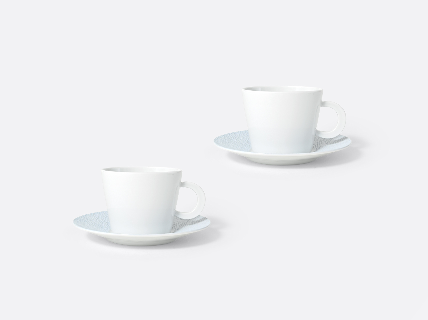 Coffret de Tasse et soucoupe thé Ecume Bleu 13 cl