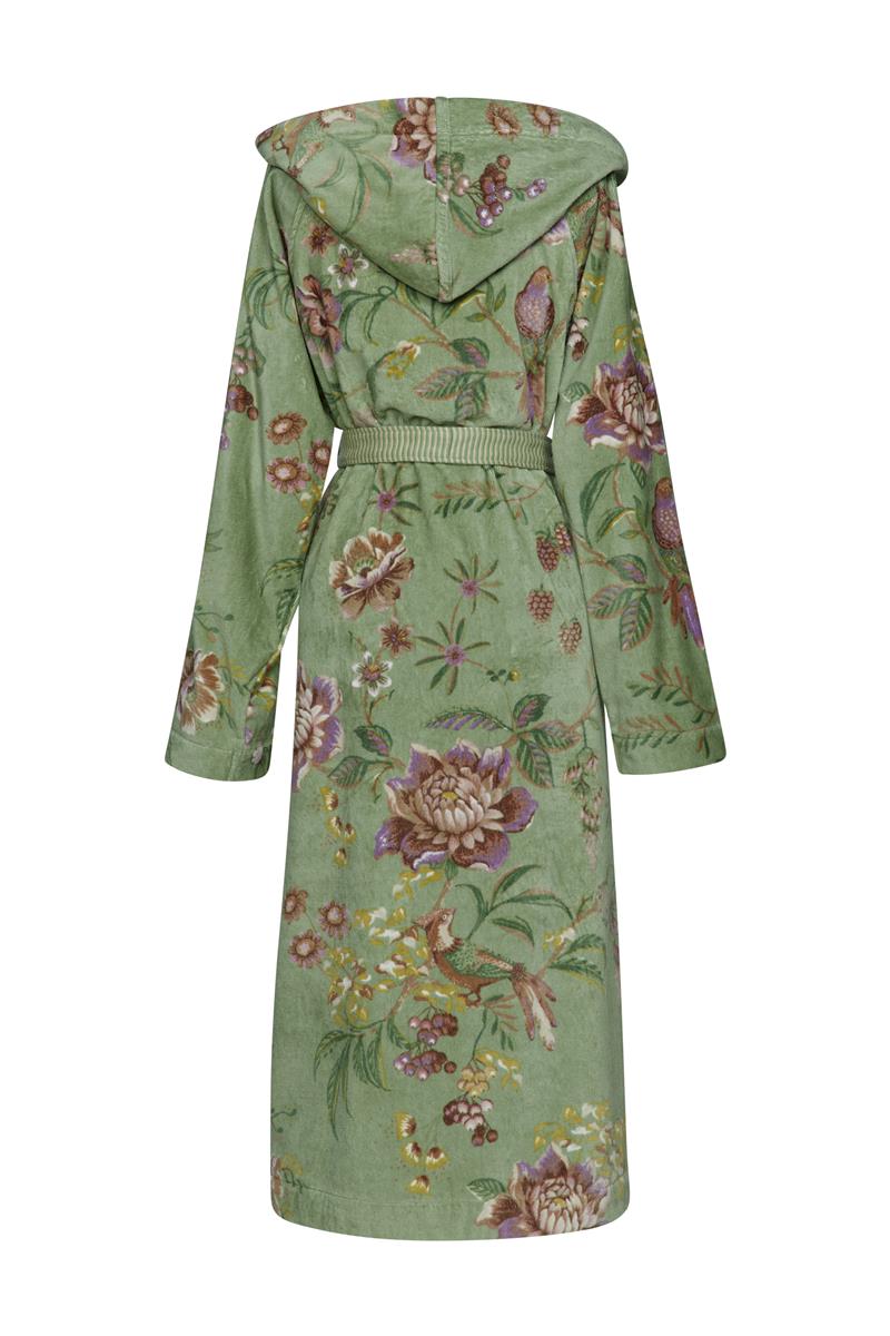 Pip Studio Secret Garden Badjas - Groen - XL