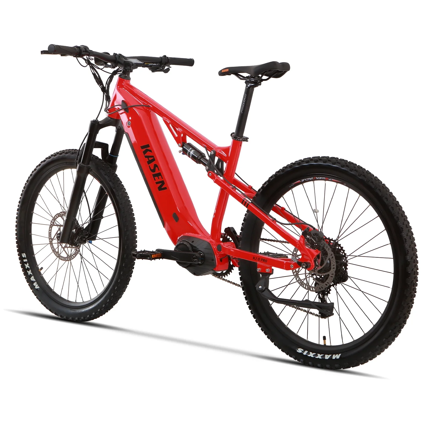 Kasen Electric Mountain Bike Mid-driven 500w 48v 15ah Full Suspension Throttle and Pedal Assist - Image 12