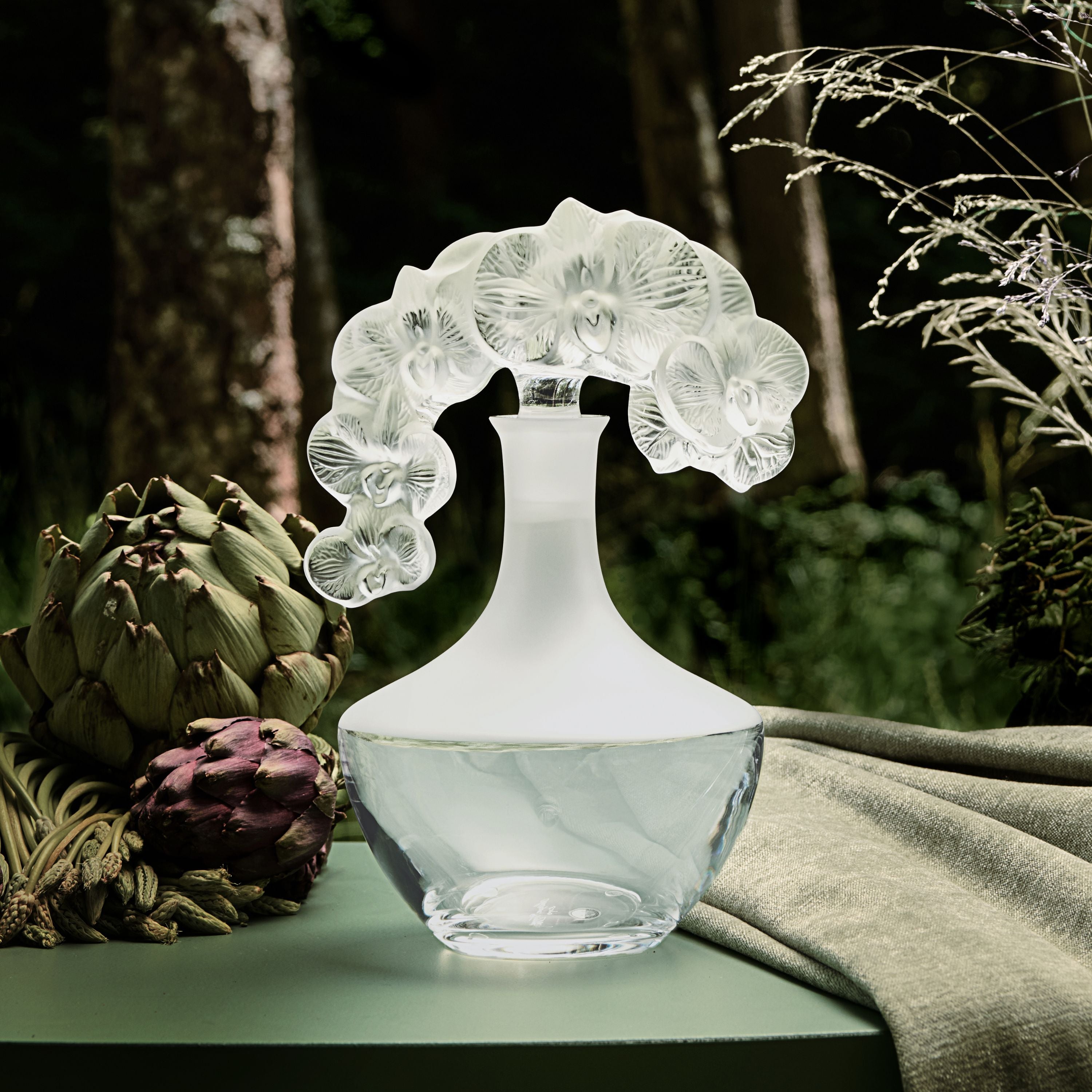 CARAFE ORCHIDÉE - CRISTAL INCOLORE