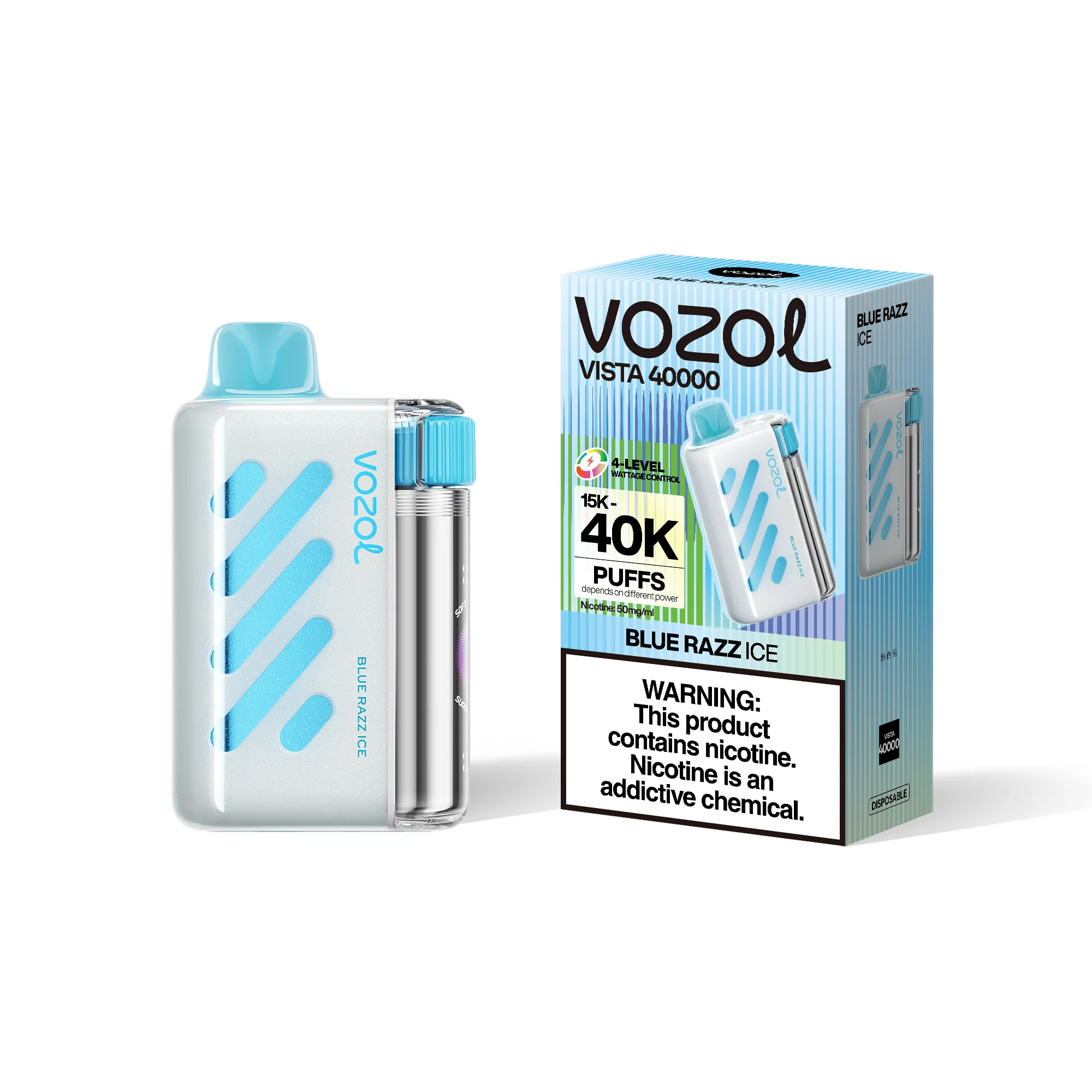 VOZOL VISTA 40K kertakäyttöinen sähkötupakka (kaikki maut)