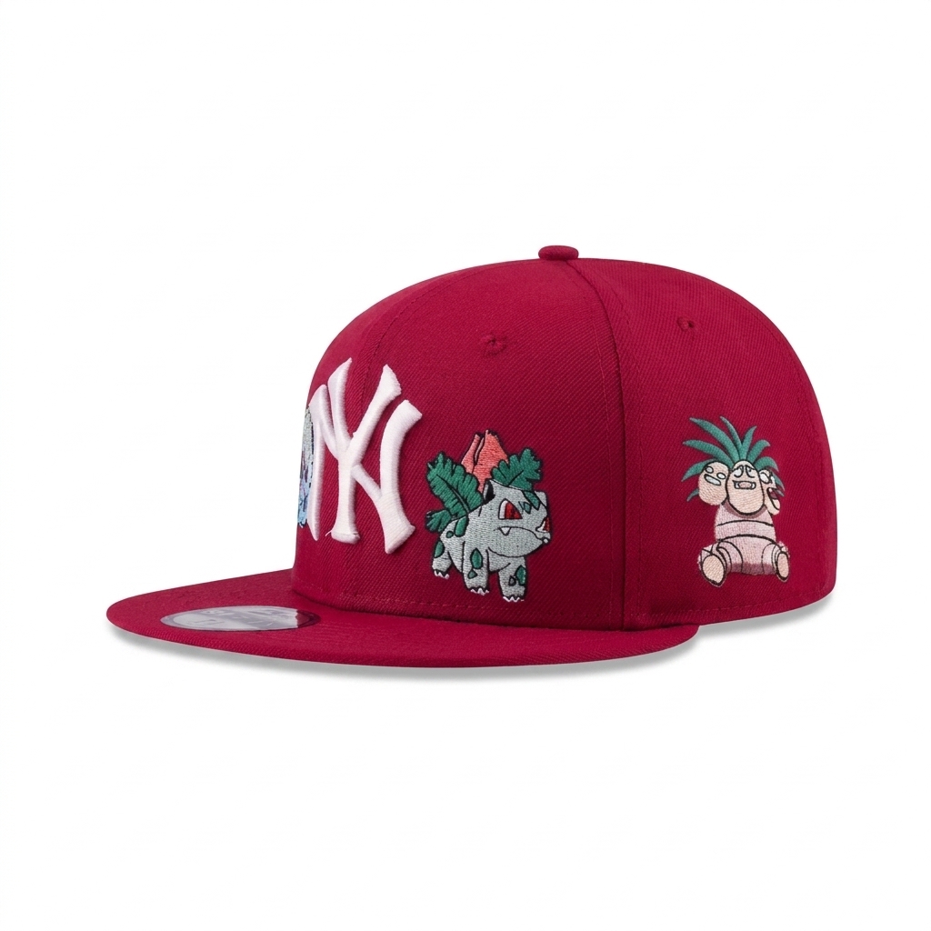 New Era New York Yankees x Pokémon 59FIFTY Fitted Hat - Cardinal Red - Byluuna Headwear