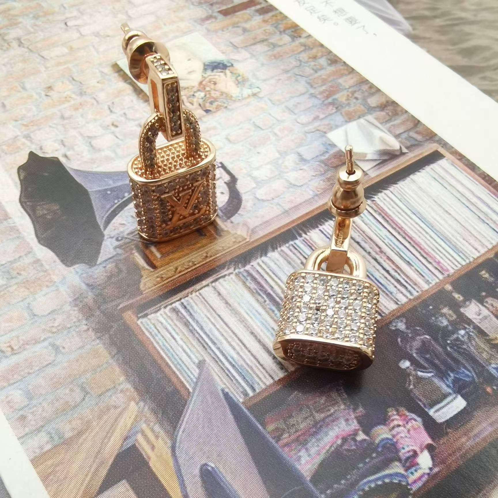 Louis Vuitton Lock Earrings - Original Replica Club