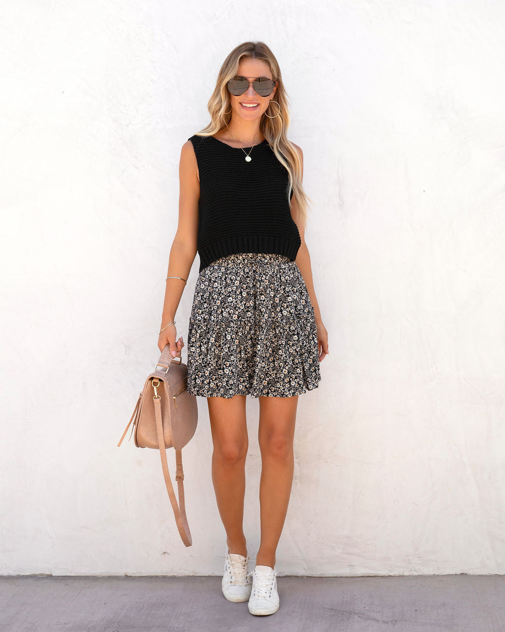 Mehlani Cotton Blend Sleeveless Crop Top - Black - FINAL SALE - Se7enfashion