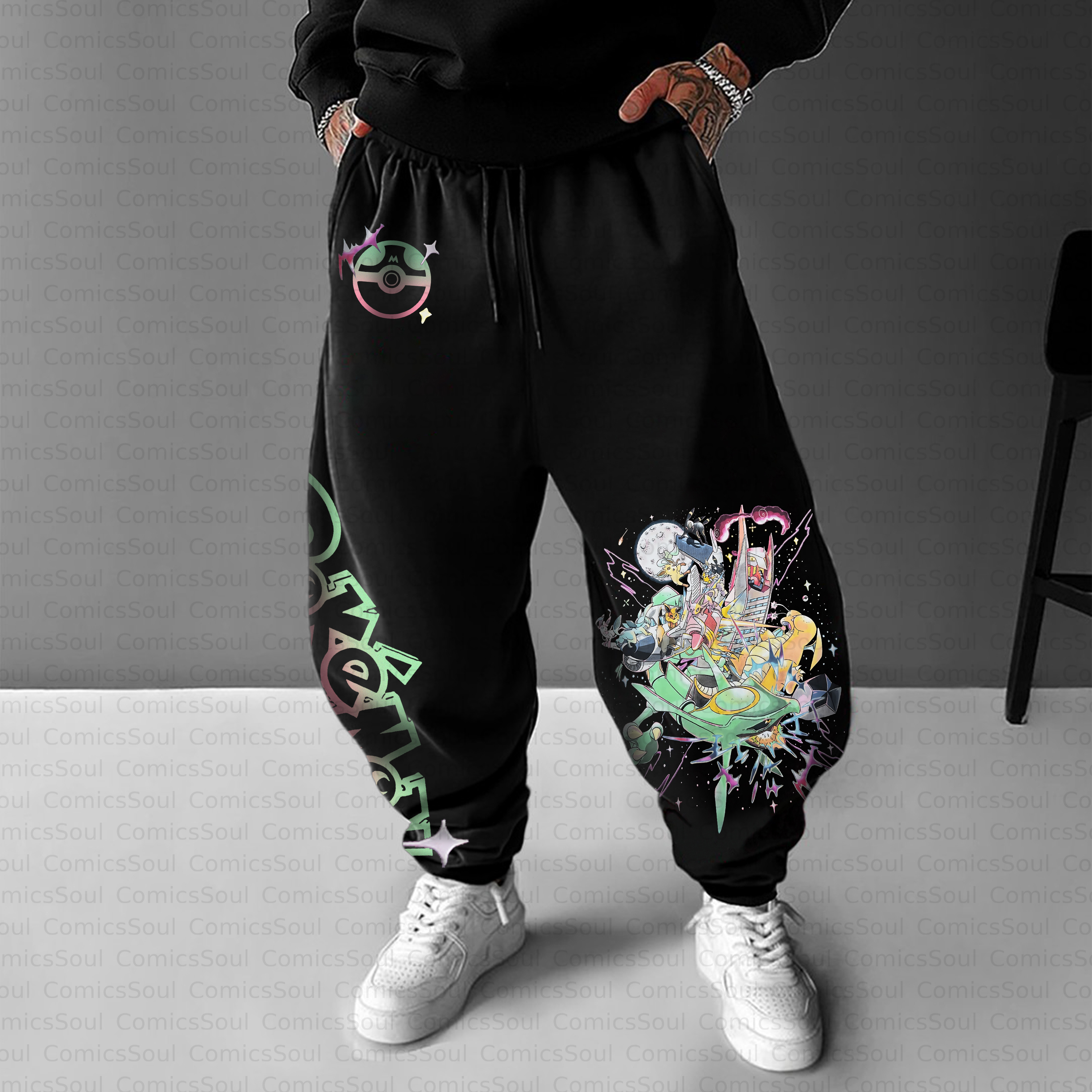 Unisex Casual Anime Streetwear Pant