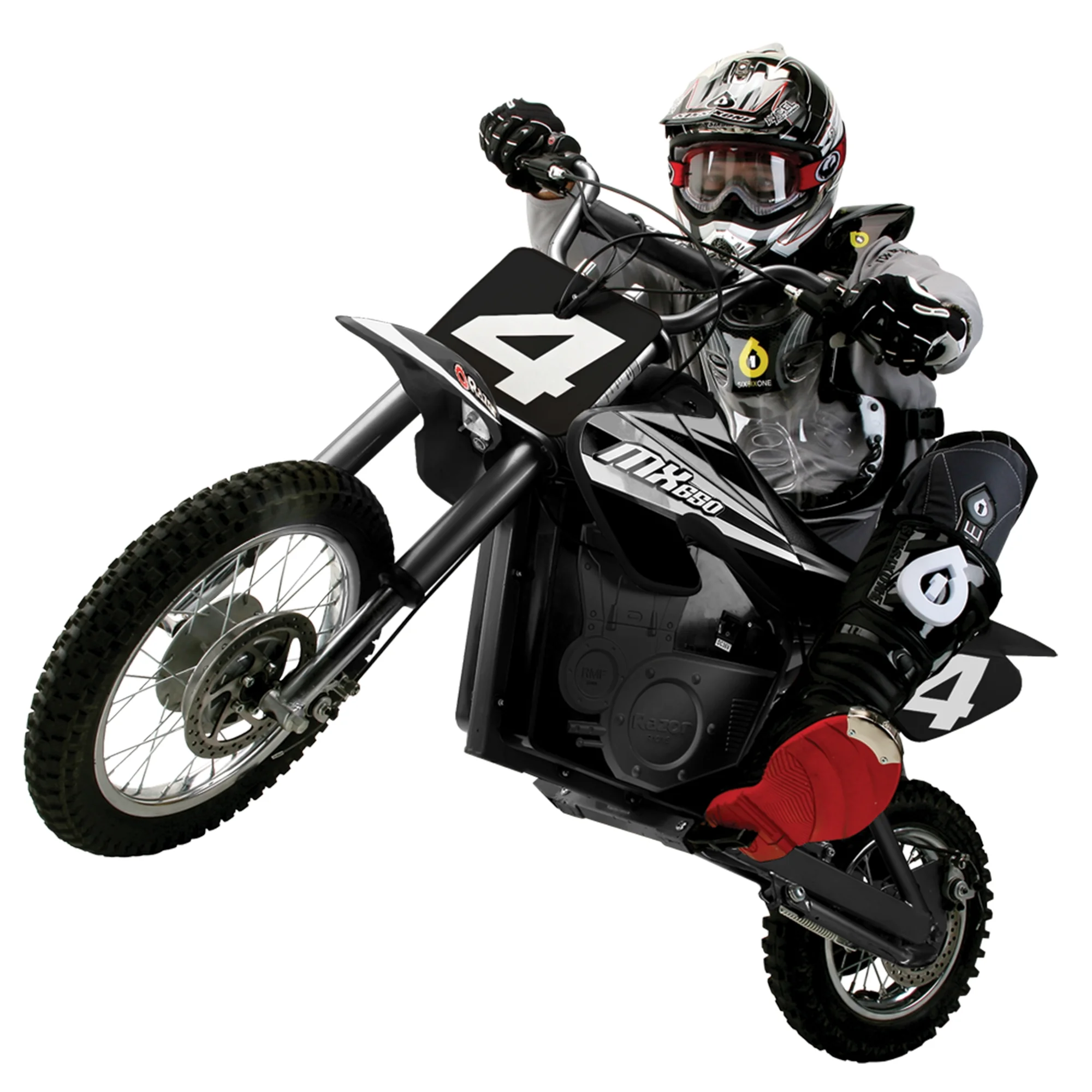 Razor MX650 Dirt Rocket High-Torque Electric Motocross Dirt Bike, Black (2 Pack) - Image 3