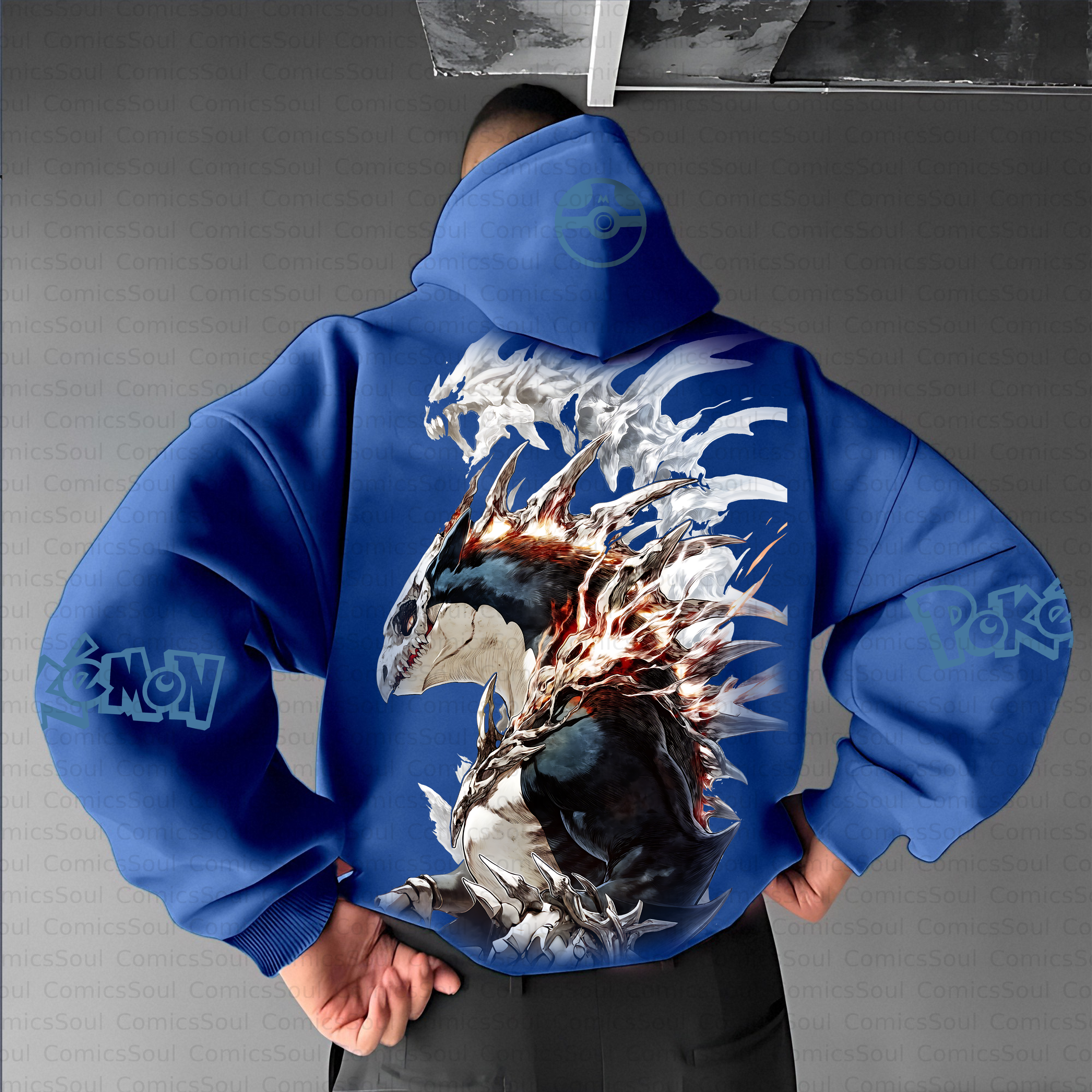 Unisex Anime Inspired Vintage Plush Hoodie