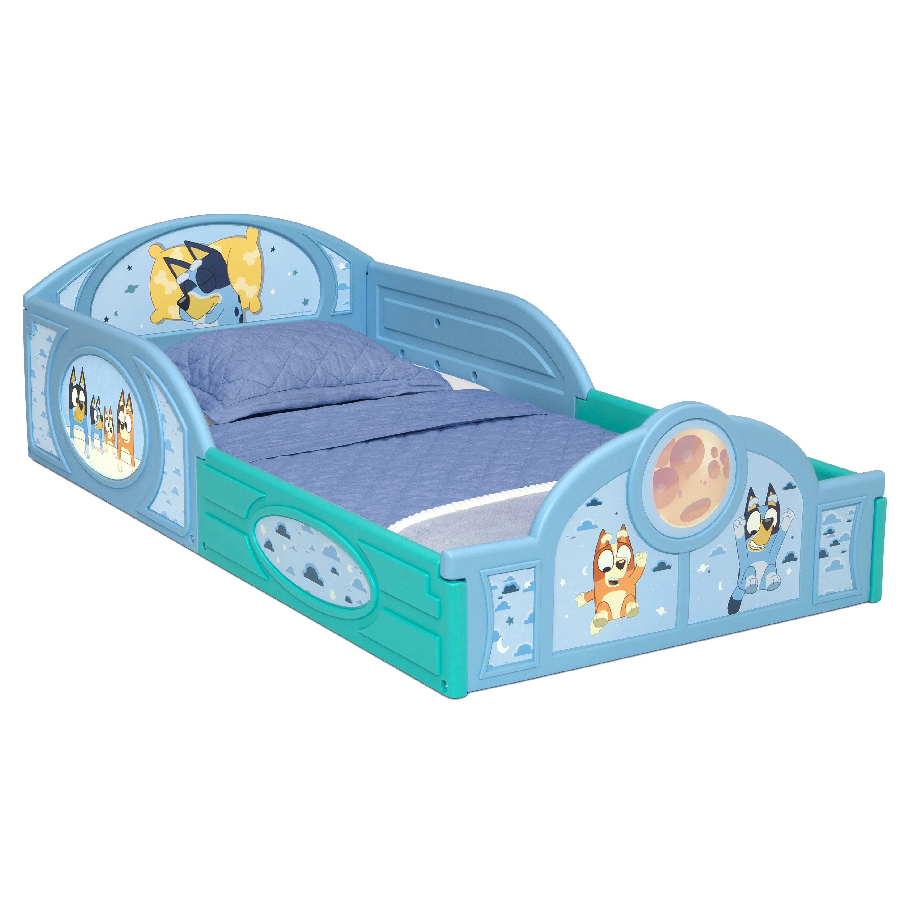 Bluey 3-Piece Toddler Bedroom Set by Delta Children, Blue - Image 7