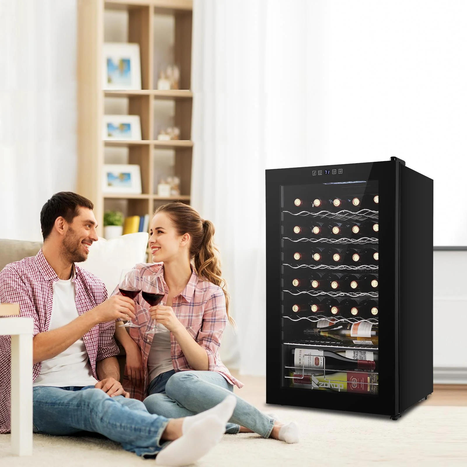 Ktaxon 18 Bottle Compressor Wine Cooler Freestanding Wine Fridge, Fast Cooling, Low Noise - Image 31