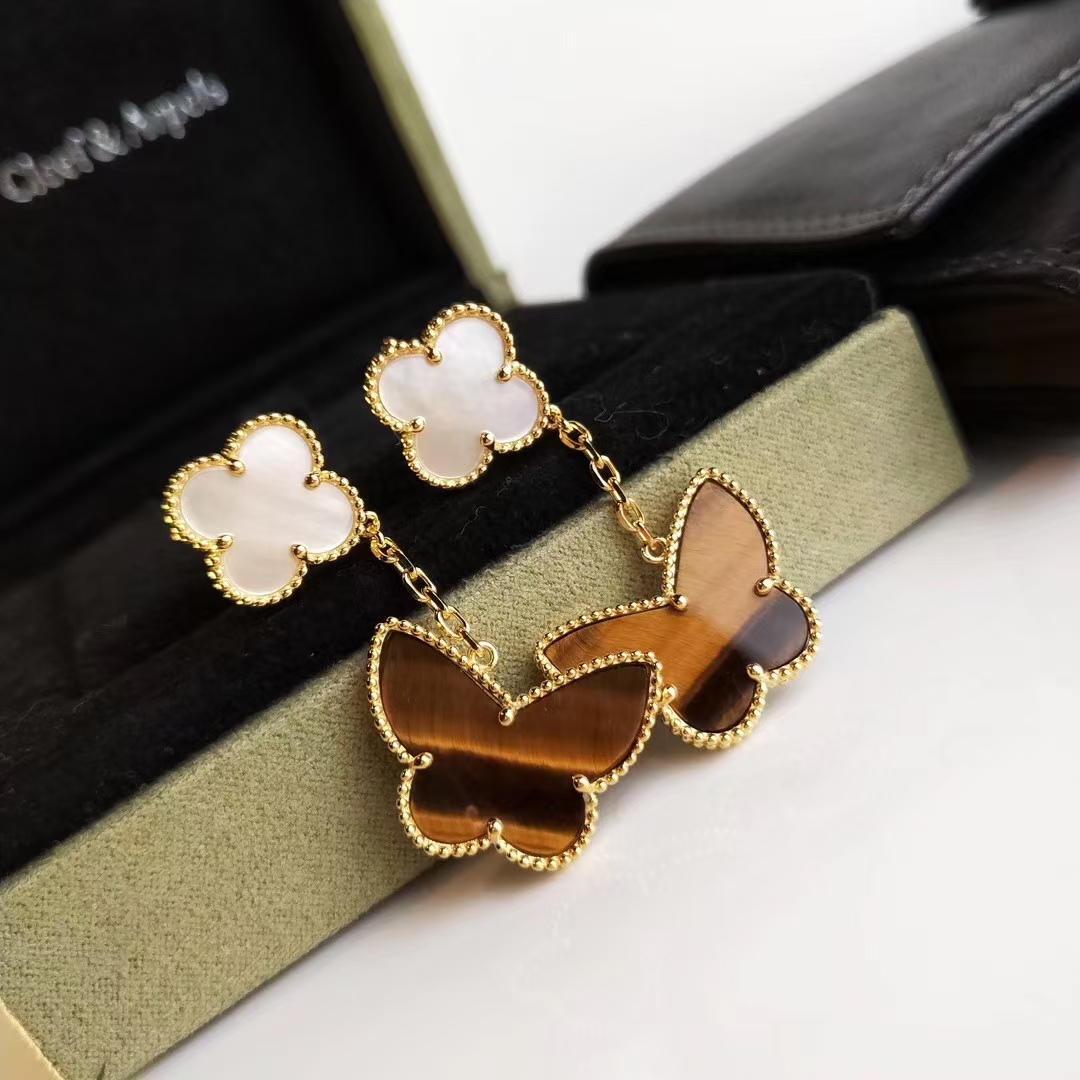 VCA Lucky Alhambra Earrings, 2 Motifs - Original Replica Club