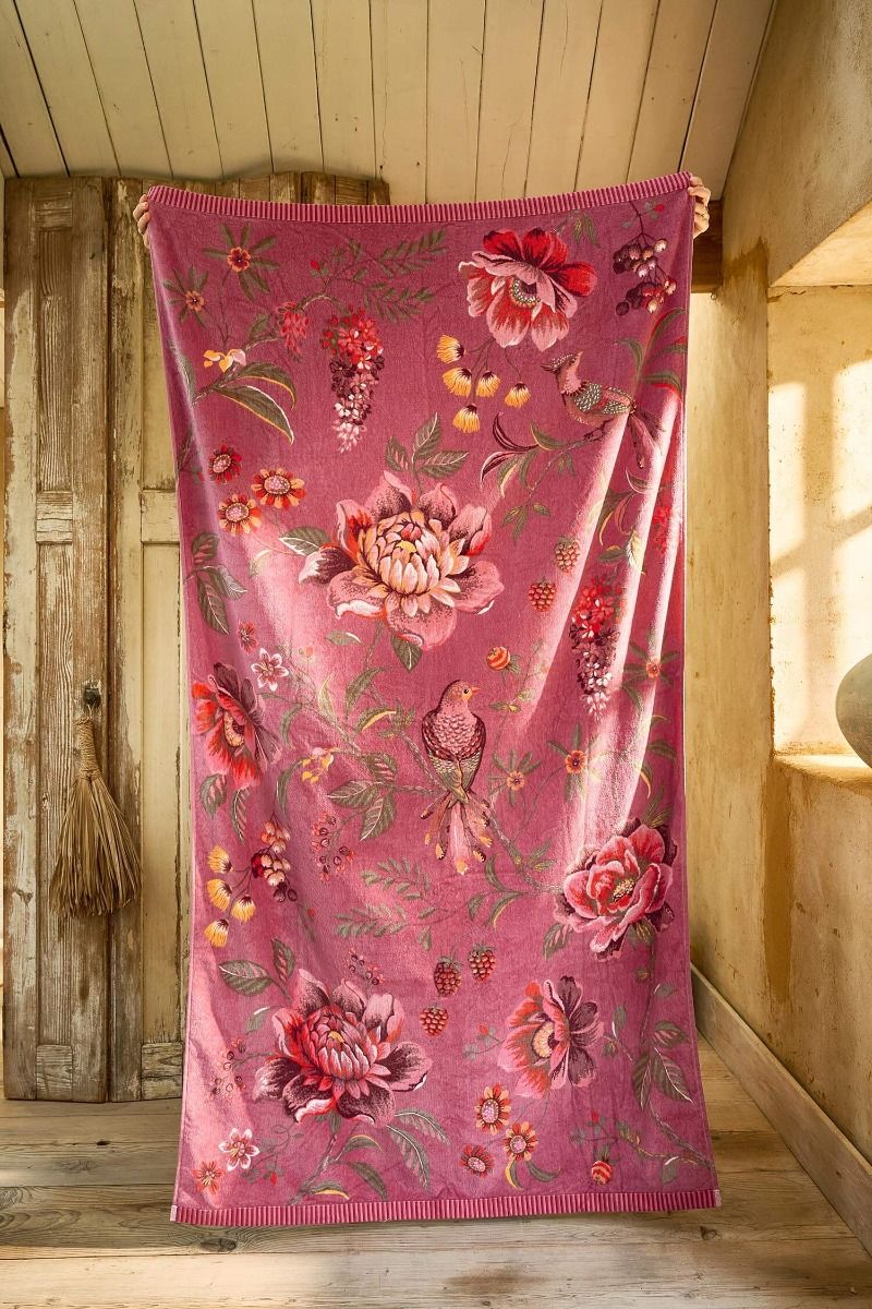 Beachtowel Secret Garden Pink 100x180cm