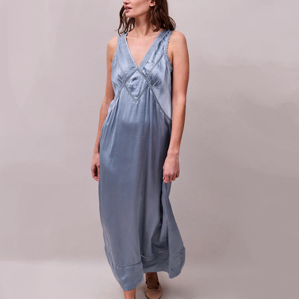 Faune - Robe Primrose - Bleu Cornflower