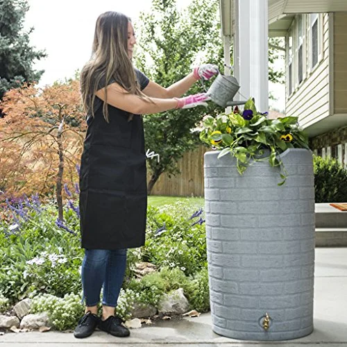 Good Ideas IMP-D50-DAR Impressions Downton Rain Saver Rain Barrel, 50 Gallon, Dark Granite - Image 20