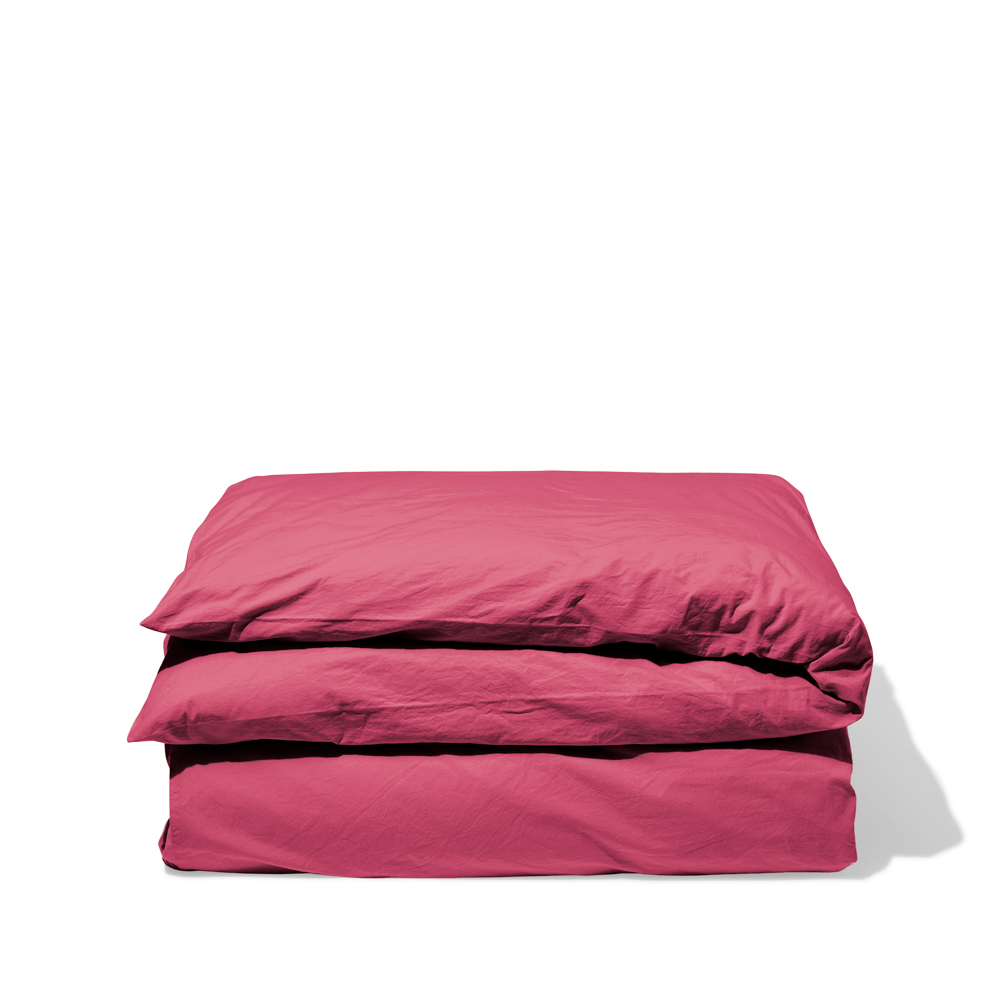 Housse de couette en percale de coton - Rose Club