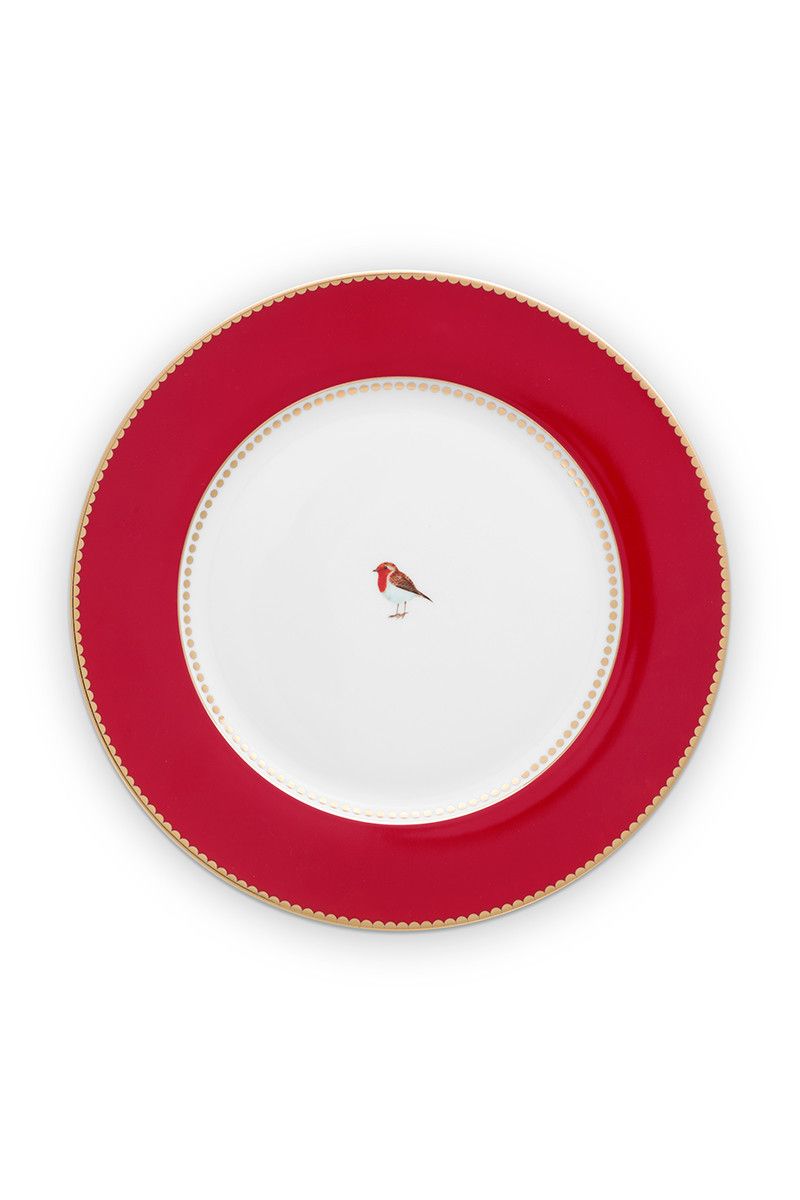 Plate Love Birds Red 26.5cm