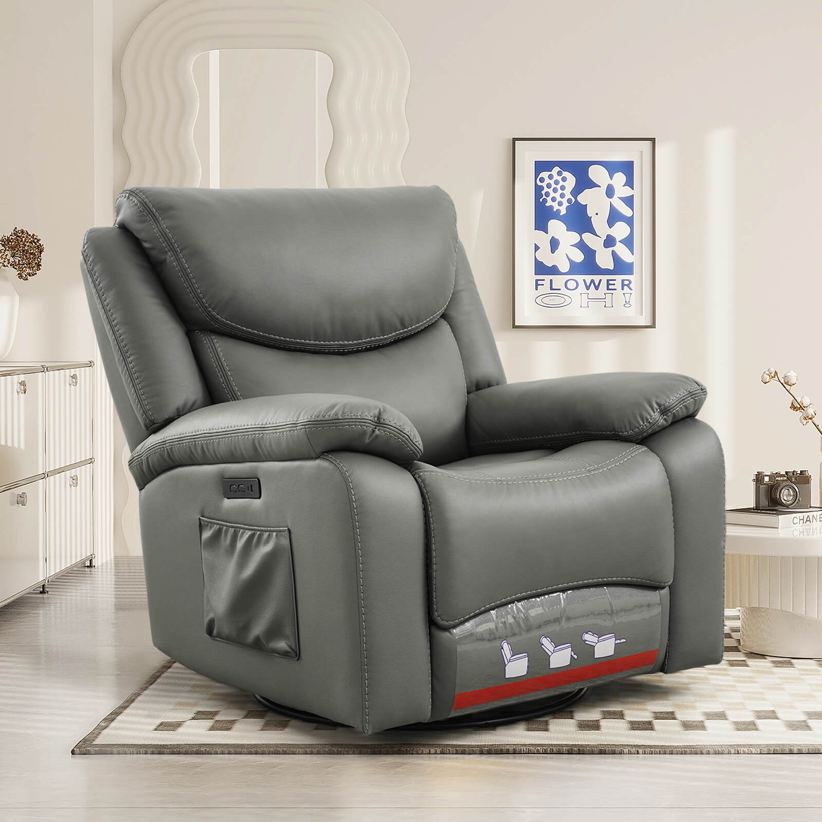WAYFAIR Power Swivel Glider Rocking Recliner Nursery Chair