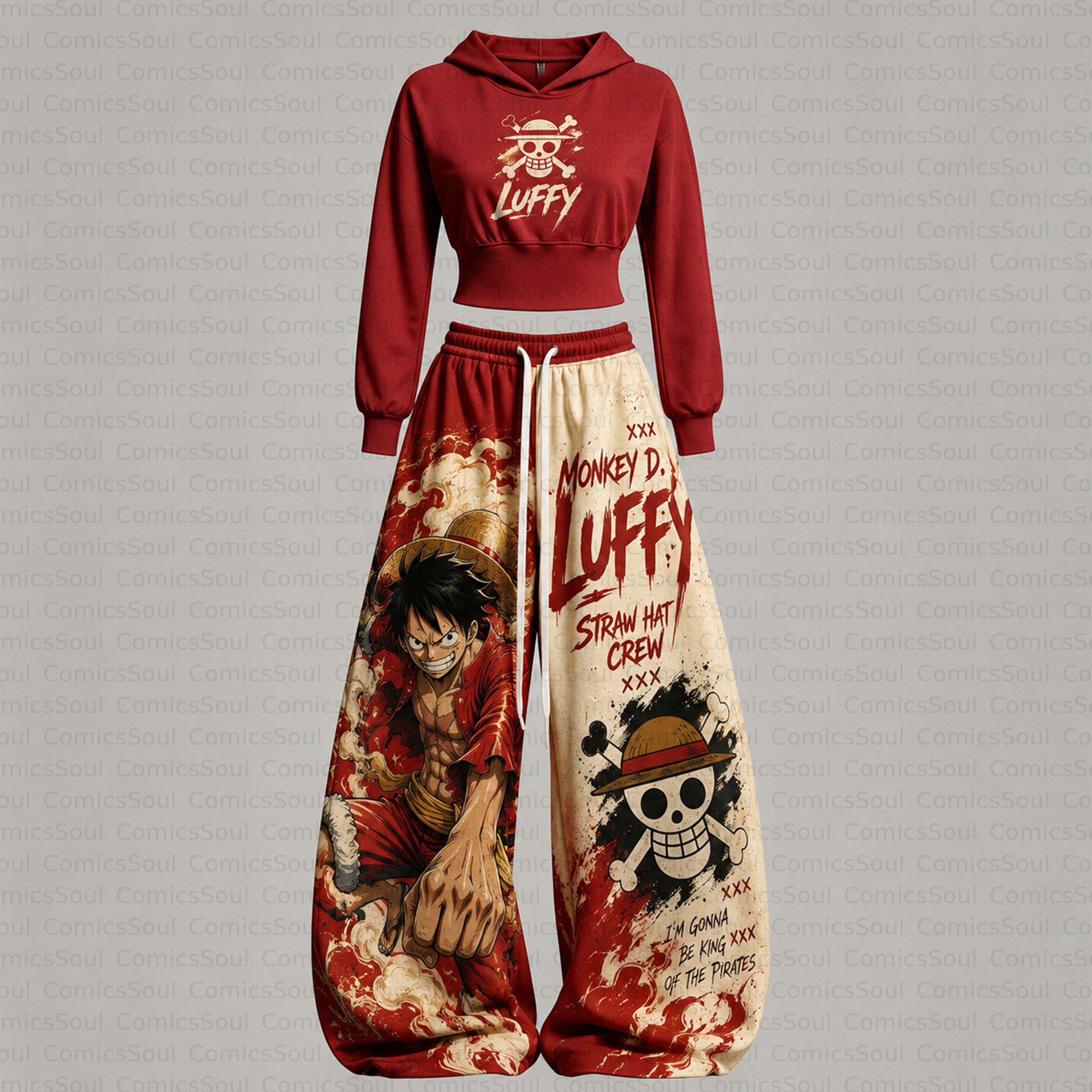 One Piece Hoodie & Pants Two Piece Tracksuit Set 3051013 TeeThreads Sustain the Scene with Custom Apparel