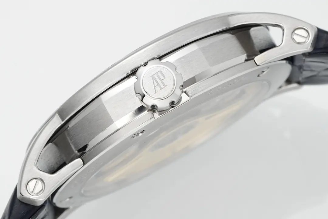 watch Audemars Piguet CODE 11.59 Blue Dial Three-Hand Automatic Watch   41mm Stainless Steel Case with Black Leather Strap