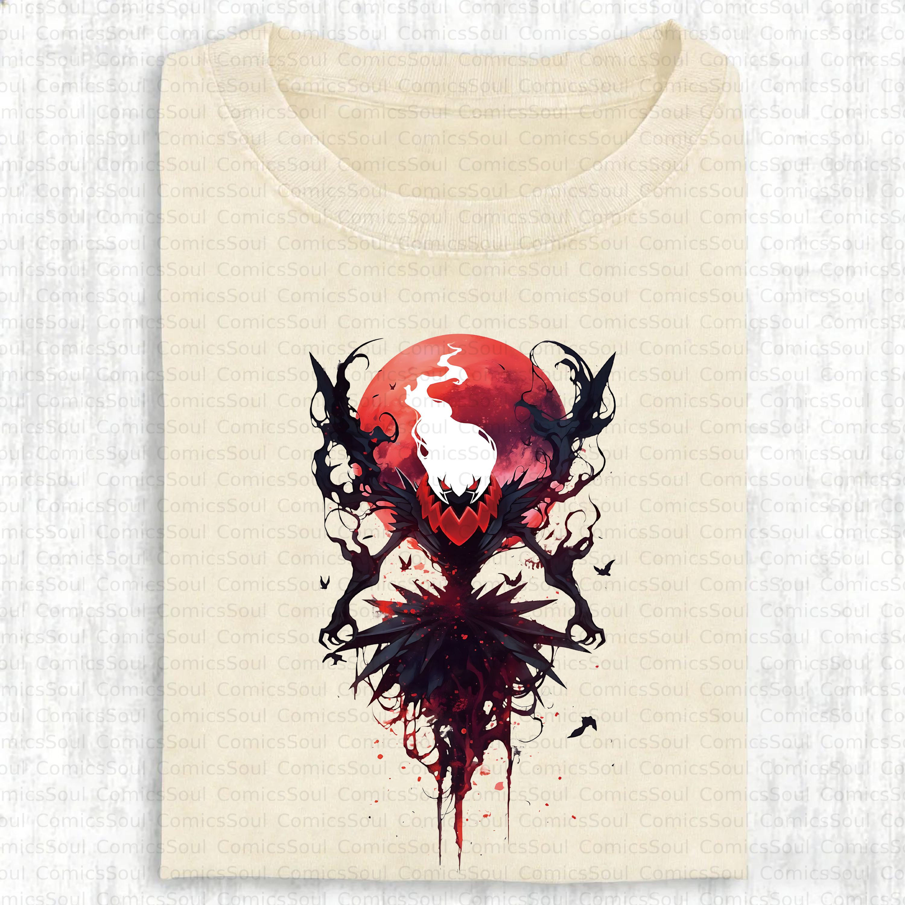 Unisex Anime Inspired Vintage Washed T-Shirt