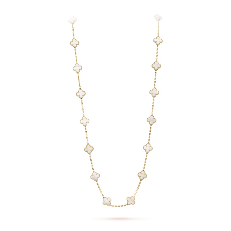 Replicate Vintage Alhambra long necklace, 20 motifs(1:1 replica) - Original Replica Club