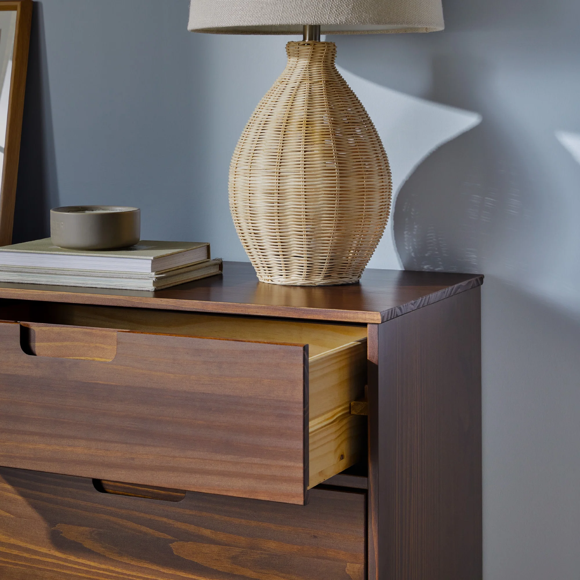 Walker Edison Sonoma 6-Drawer Solid Wood Caramel Dresser - Image 34