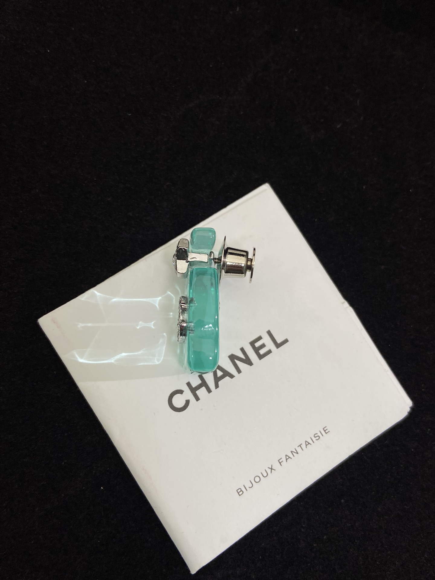 Chanel Jelly Green Perfume Bottle Brooch - Original Replica Club