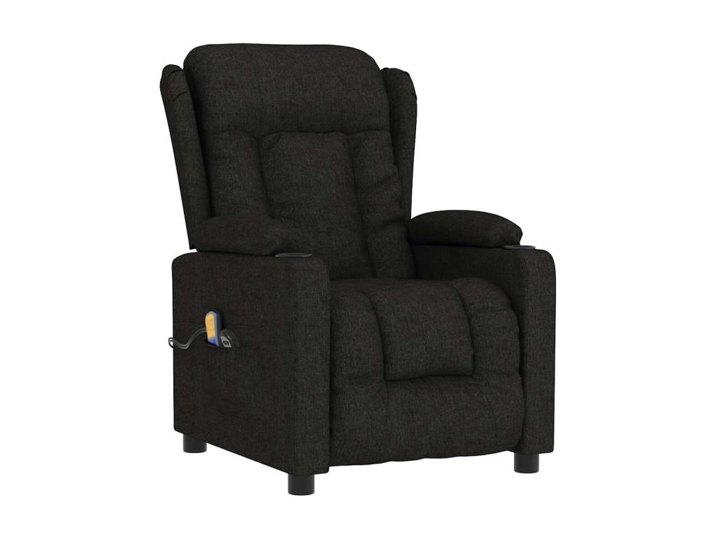 Sillón de masaje eléctrico Tela negra
