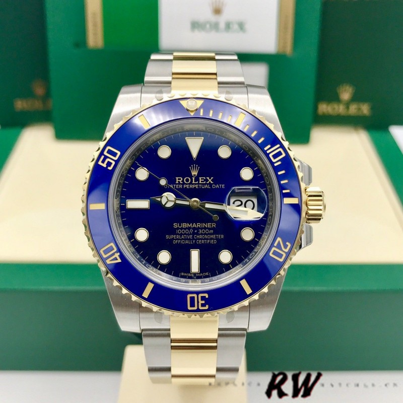Rolex Submariner Date 16613 Blue Dial 40mm Mens Replica Watch