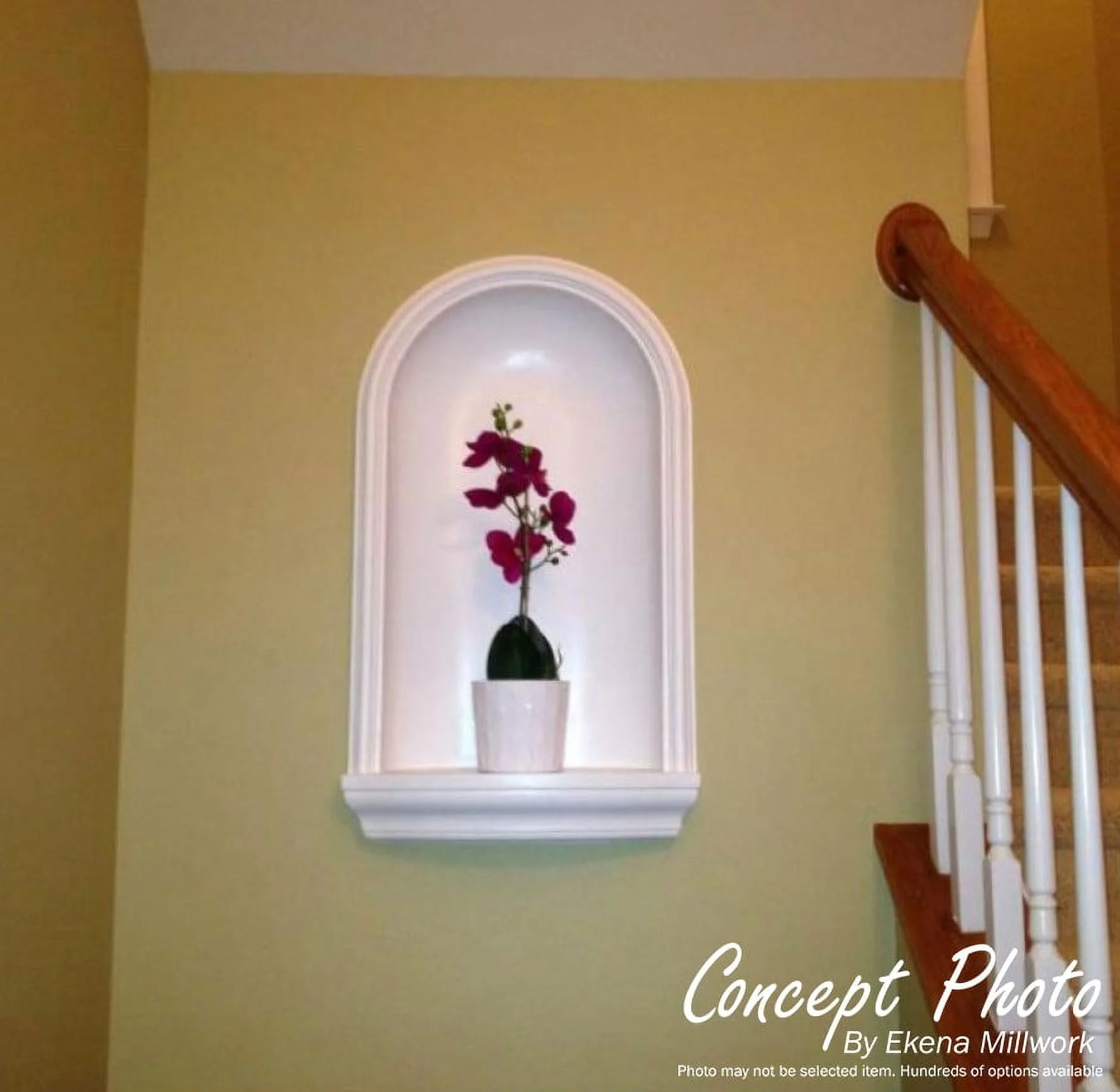 Ekena Millwork 16 5/8"W x 27 1/2"H x 7 3/8"D Traditional Wall Niche (RO: 12 1/2"W x 23 1/2"H x 3 7/8"D) - image 4